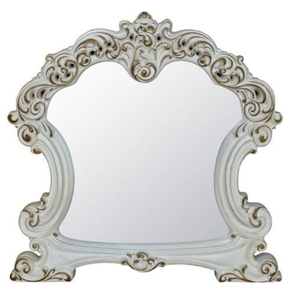 45" Antique Pearl Finish Irregular Dresser Mirror