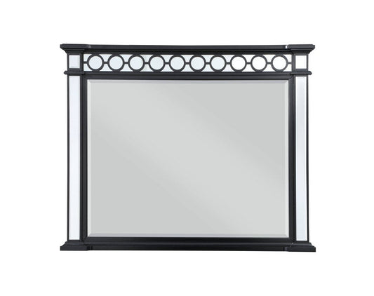 42" Gunmetal Wood Framed Mounted Dresser Mirror HomeRoots