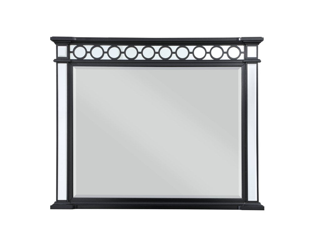 42" Gunmetal Wood Framed Mounted Dresser Mirror HomeRoots