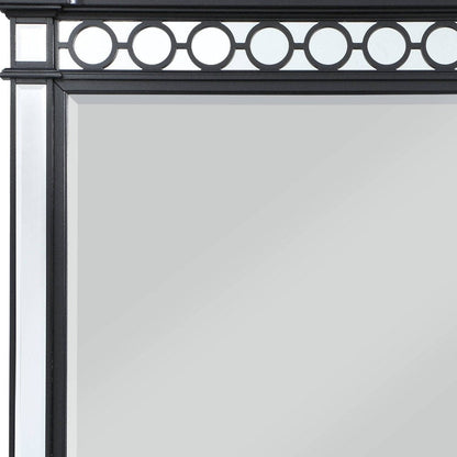 42" Gunmetal Wood Framed Mounted Dresser Mirror HomeRoots