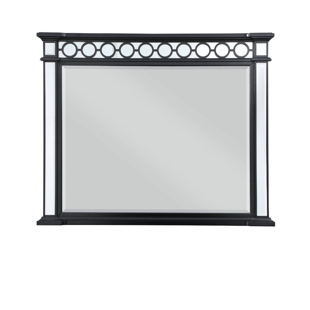 42" Gunmetal Wood Framed Mounted Dresser Mirror HomeRoots