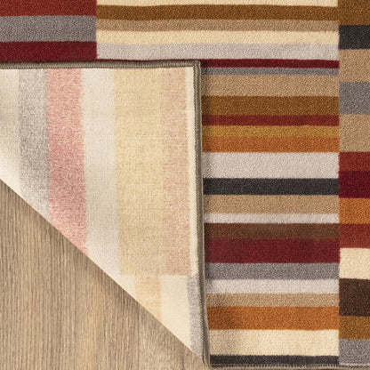 2' X 3' Gray Beige And Red Indoor Outdoor Area Rug HomeRoots