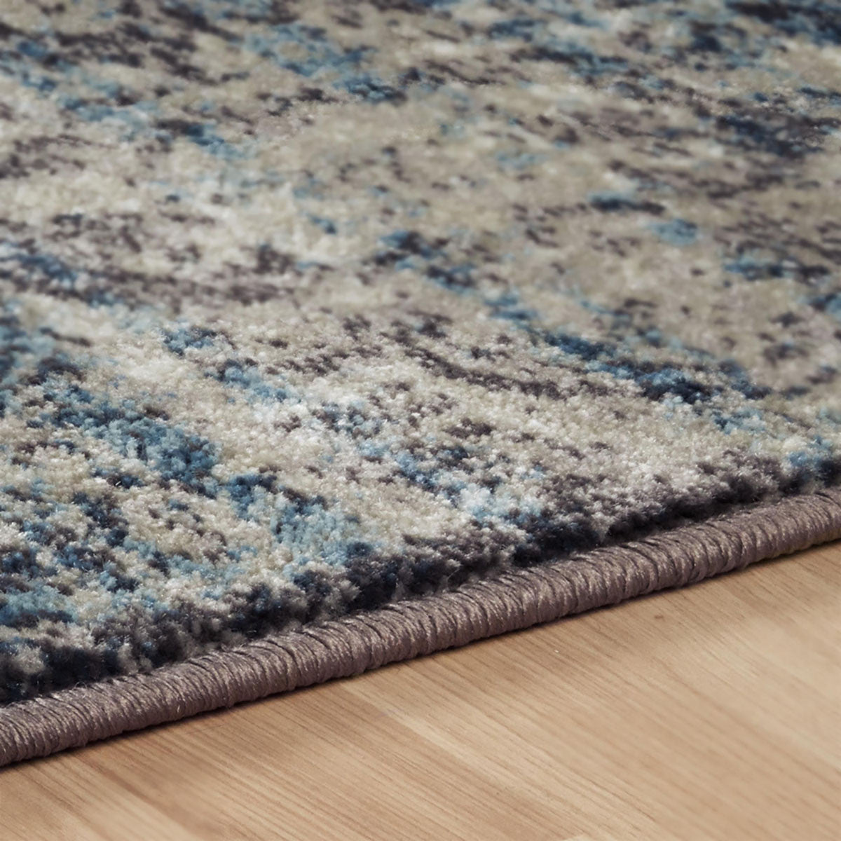 8' X 10' Taupe Abstract Power Loom Distressed Stain Resistant Area Rug - 96.0" (H) x 120.0" (W) x 0.39" (D)