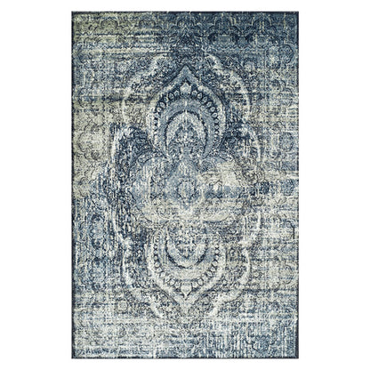 9' X 12' Taupe Abstract Power Loom Distressed Stain Resistant Area Rug - 108.0" (H) x 144.0" (W) x 0.39" (D)