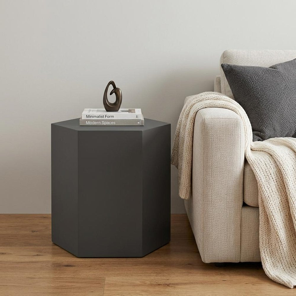 9" Gray Wood End Table HomeRoots