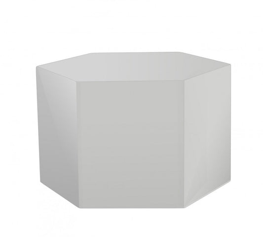 9" Light Gray Wood End Table HomeRoots