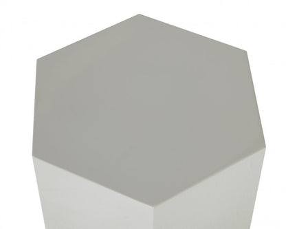 9" Light Gray Wood End Table HomeRoots