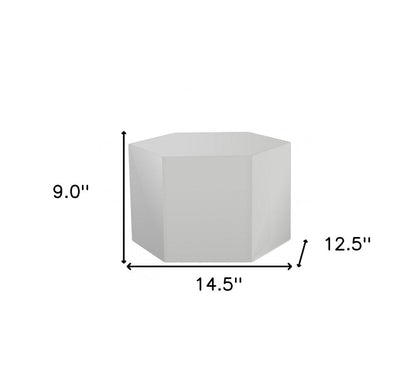 9" Light Gray Wood End Table HomeRoots