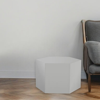 9" Light Gray Wood End Table HomeRoots