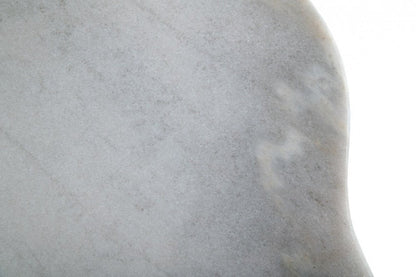15" Black And White Marble Free Form End Table HomeRoots