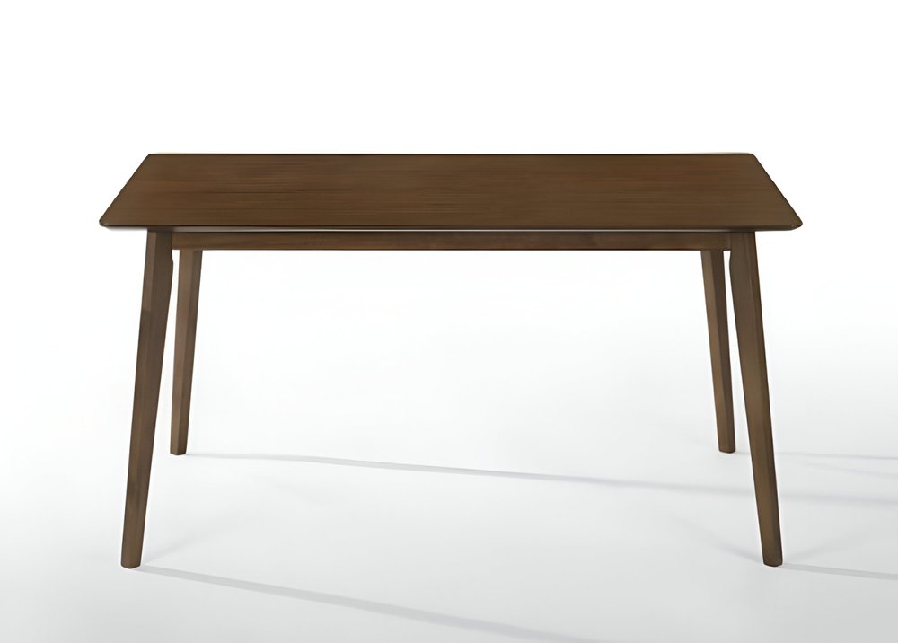 59" Brown Solid Wood Dining Table HomeRoots