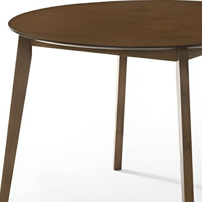 42" Brown Wood Round Top Dining Table HomeRoots