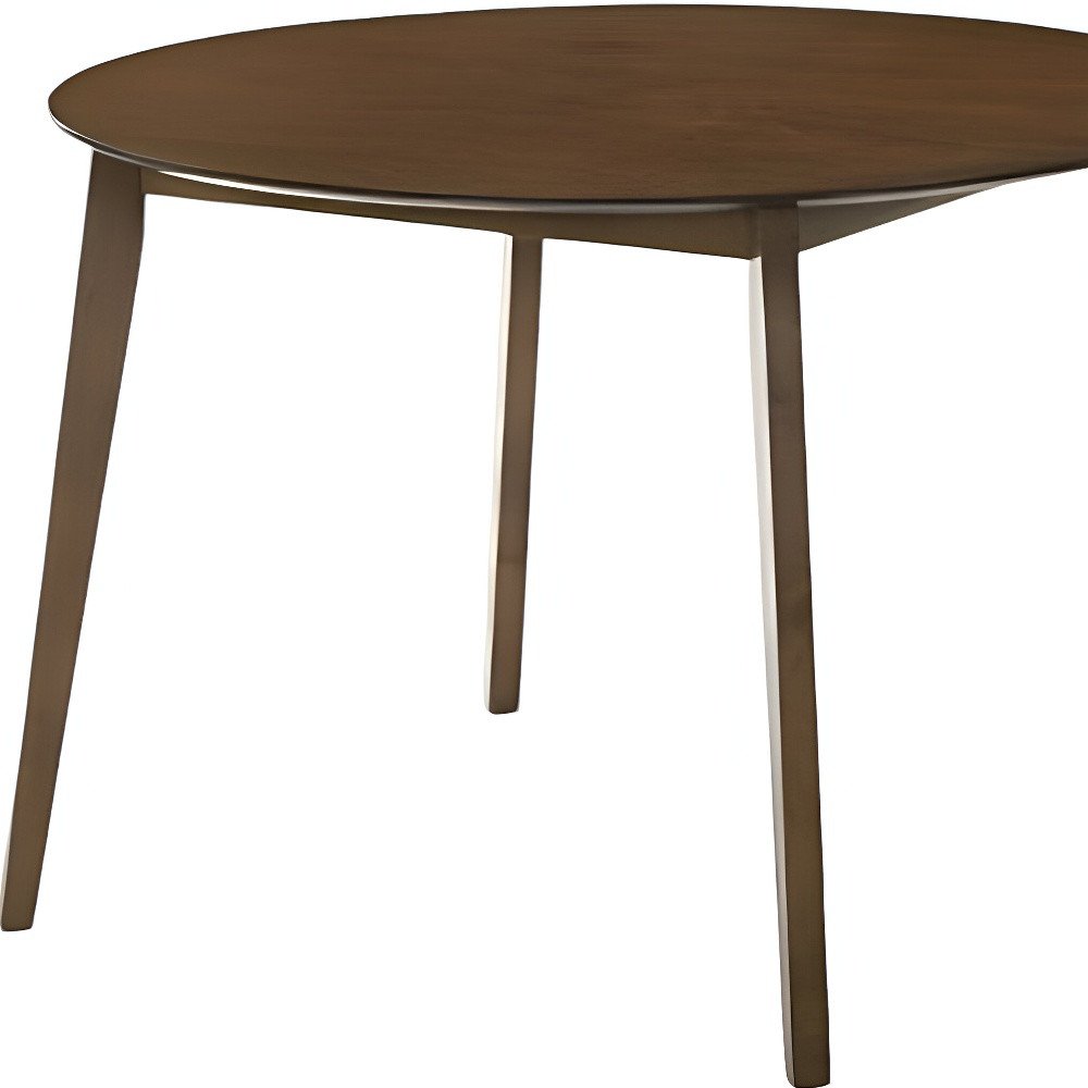 42" Brown Wood Round Top Dining Table HomeRoots