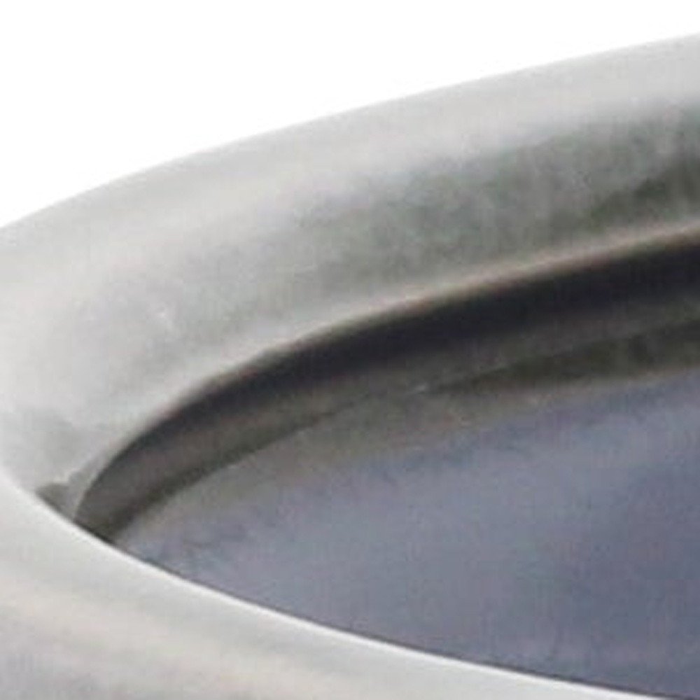 Gray Ceramic 51 Ounce Striped Round Distressed Pot Planter HomeRoots