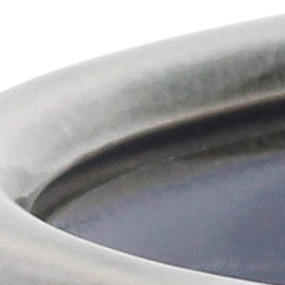 Gray Ceramic 51 Ounce Striped Round Distressed Pot Planter HomeRoots