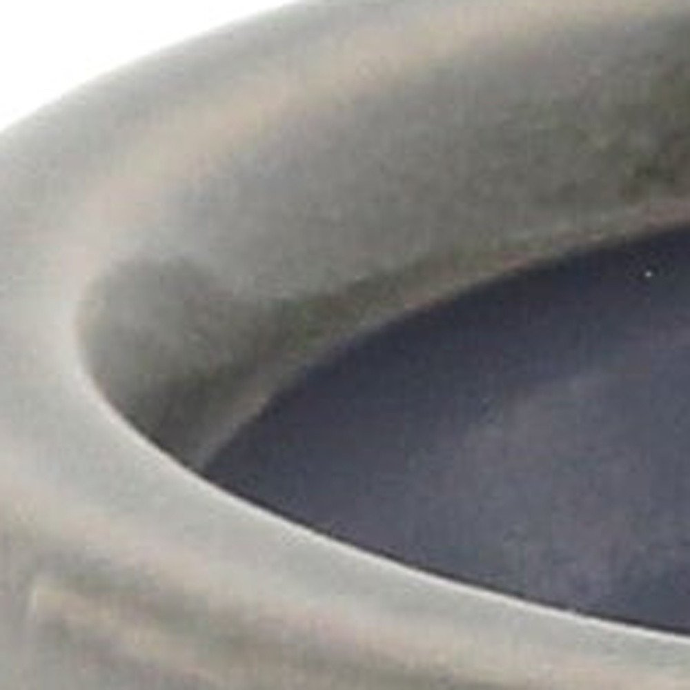 Gray Ceramic 51 Ounce Striped Round Distressed Pot Planter HomeRoots