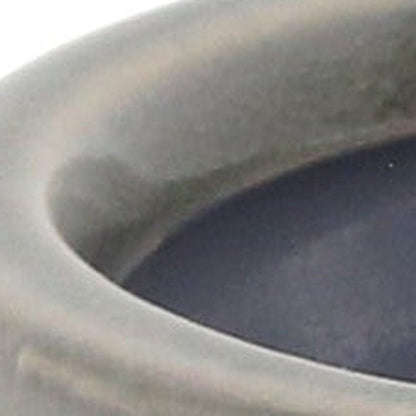 Gray Ceramic 51 Ounce Striped Round Distressed Pot Planter HomeRoots