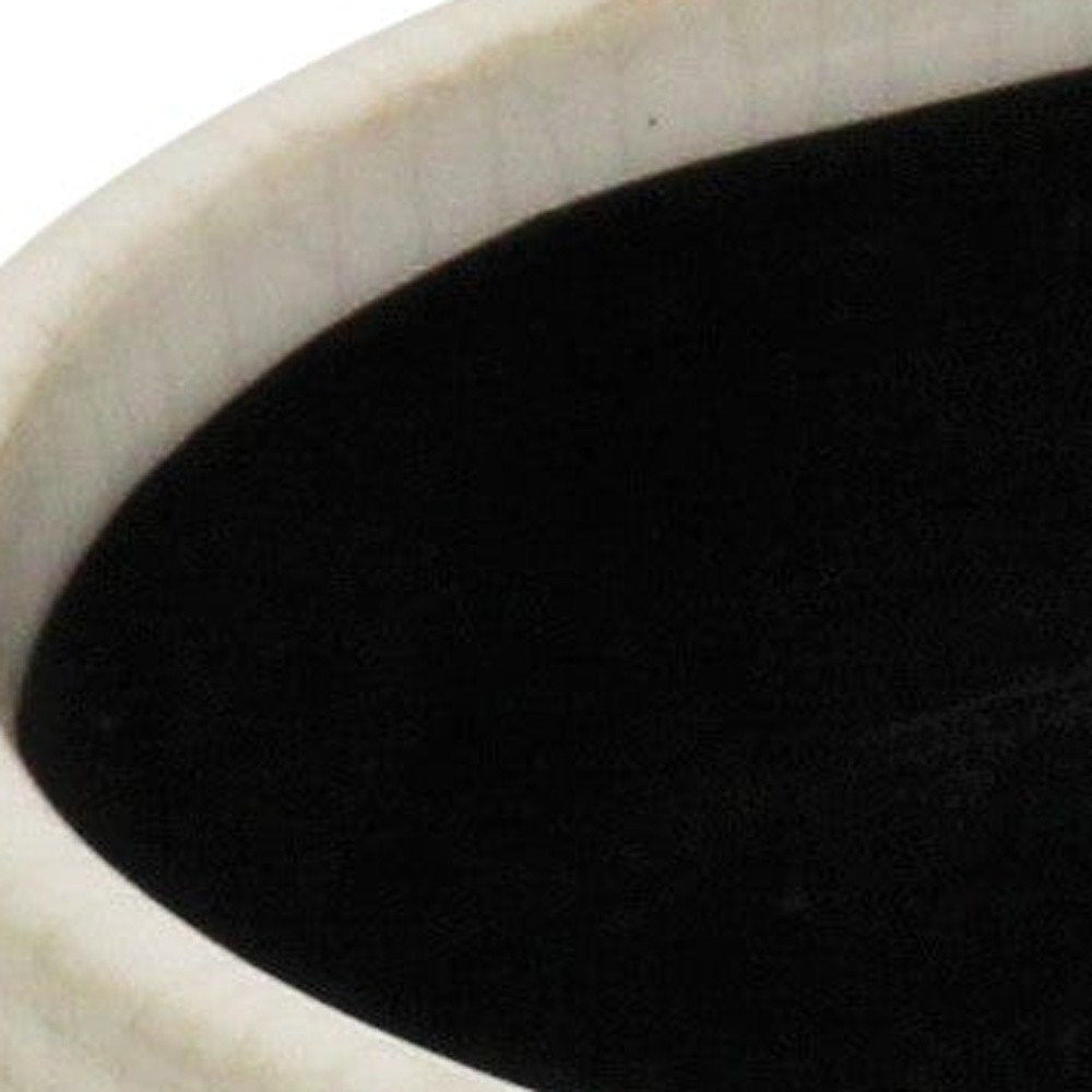 Off White Ceramic 42 Ounce Dotted Round Distressed Pot Planter HomeRoots