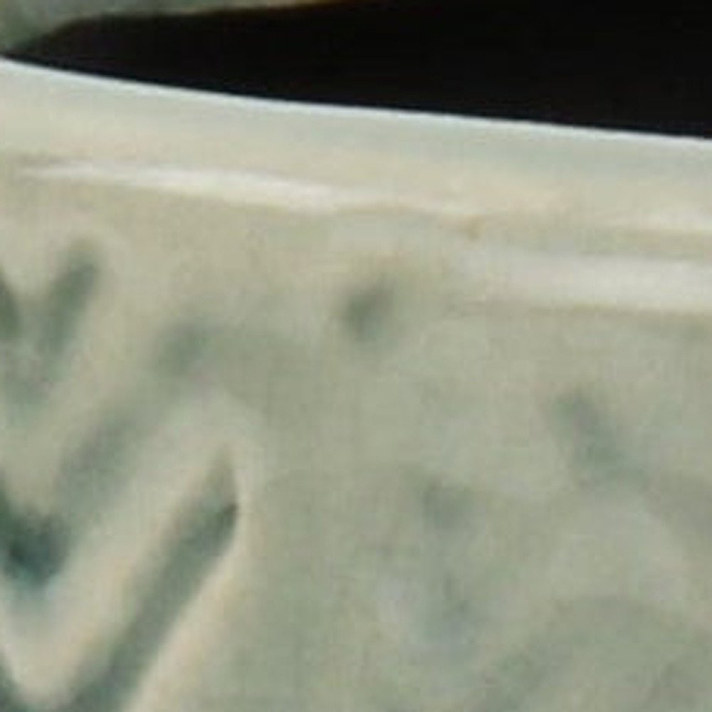 Green Ceramic 16 Ounce Geometric Round Distressed Pot Planter HomeRoots