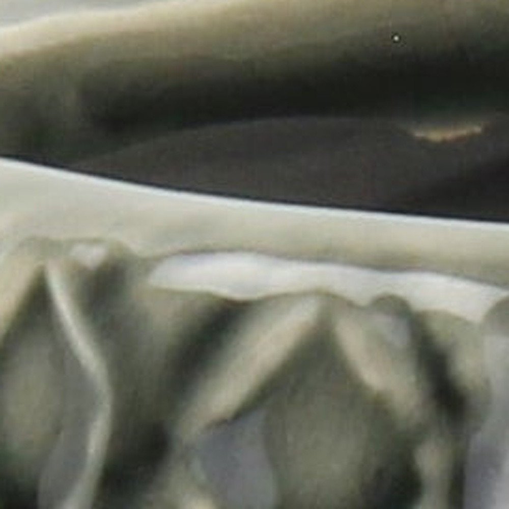 7" Gray Geometric Ceramic Indoor Outdoor Round Pot Planter HomeRoots