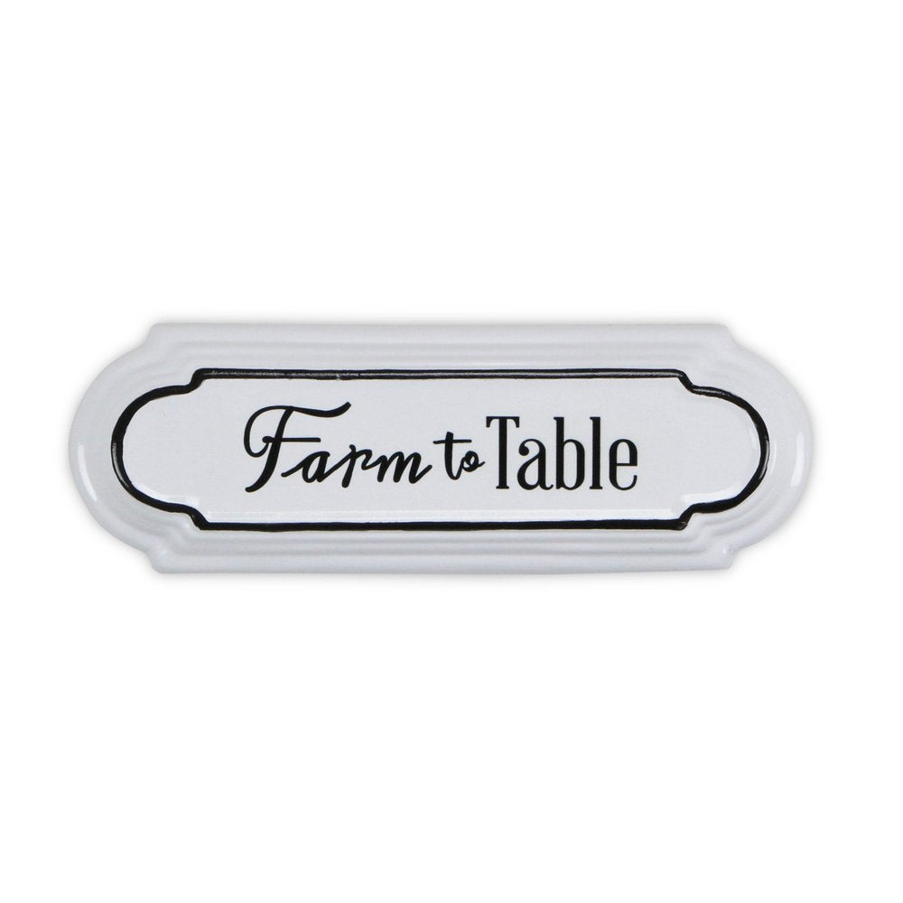 5" X 14" Black And White Farm To Table Metal Wall Decor — view 1