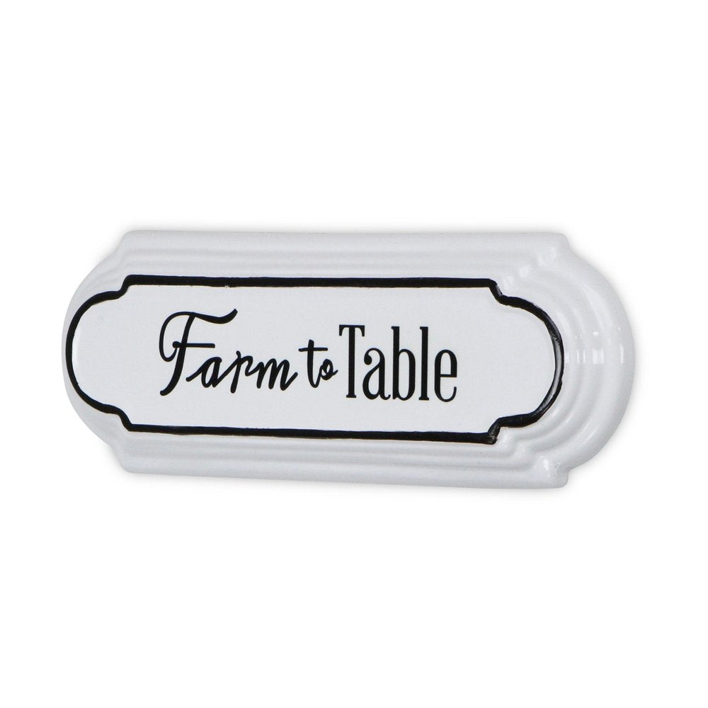 5" X 14" Black And White Farm To Table Metal Wall Decor — view 3