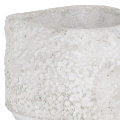 Gray Cement 106 Ounce Crackle Square Distressed Pot Planter HomeRoots