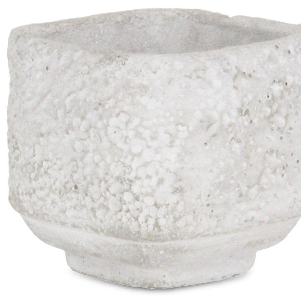 Gray Cement 106 Ounce Crackle Square Distressed Pot Planter HomeRoots