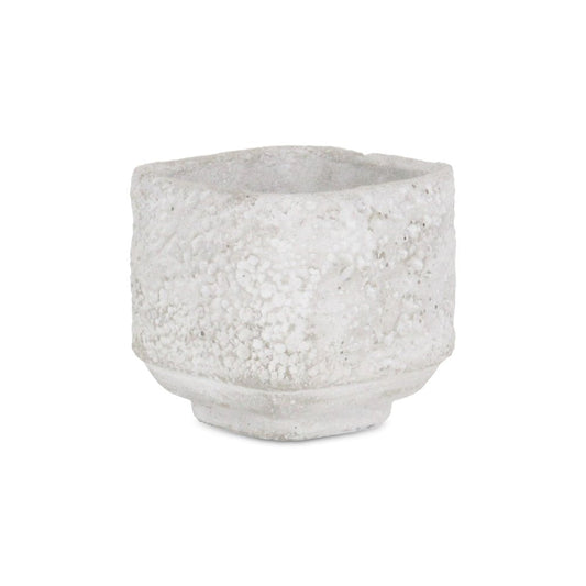 Gray Cement 106 Ounce Crackle Square Distressed Pot Planter HomeRoots