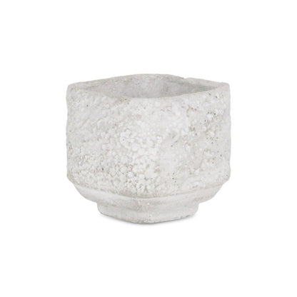Gray Cement 106 Ounce Crackle Square Distressed Pot Planter HomeRoots