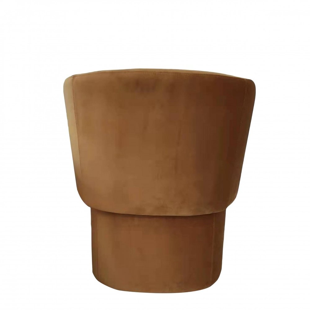 Burnt Umber Upholstered Velvet Dining Arm Chair HomeRoots