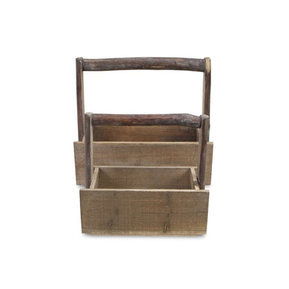 Set of Two Natural Solid Wood Cube or Bin HomeRoots