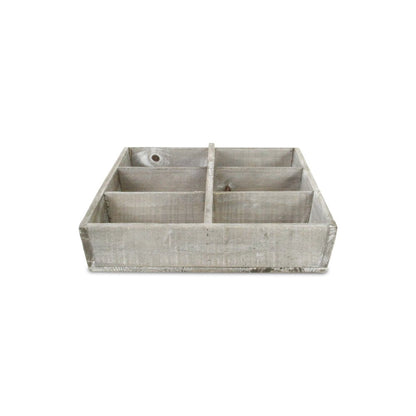 21" Gray Solid Wood Organizing Box HomeRoots