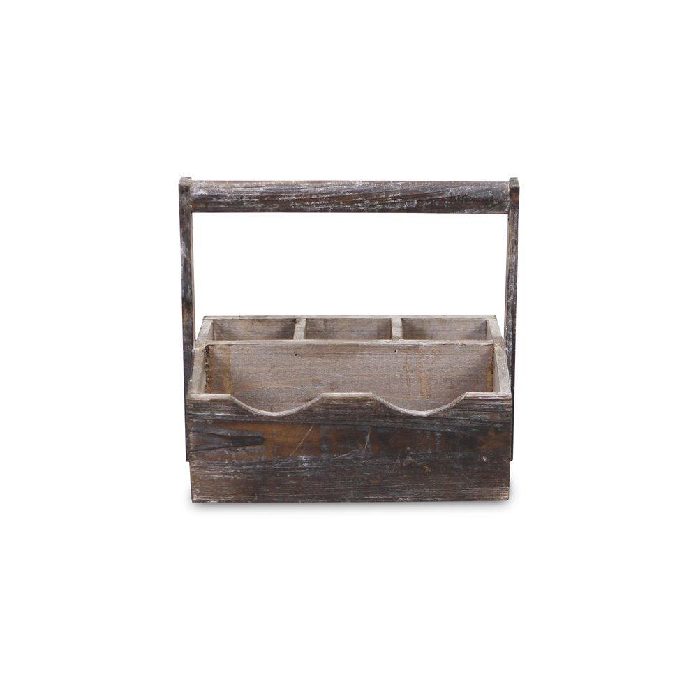 10" Brown Solid Wood Organizing Box HomeRoots