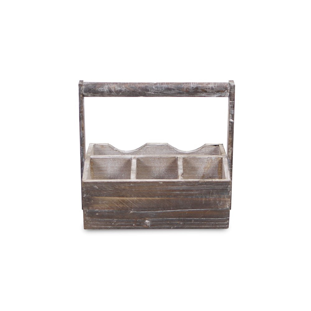 10" Brown Solid Wood Organizing Box HomeRoots