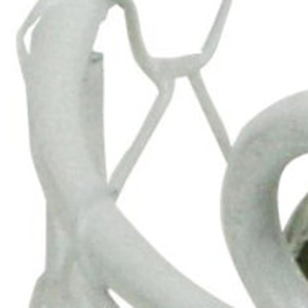 5" White Metal Tabletop Lantern Candle Holder HomeRoots