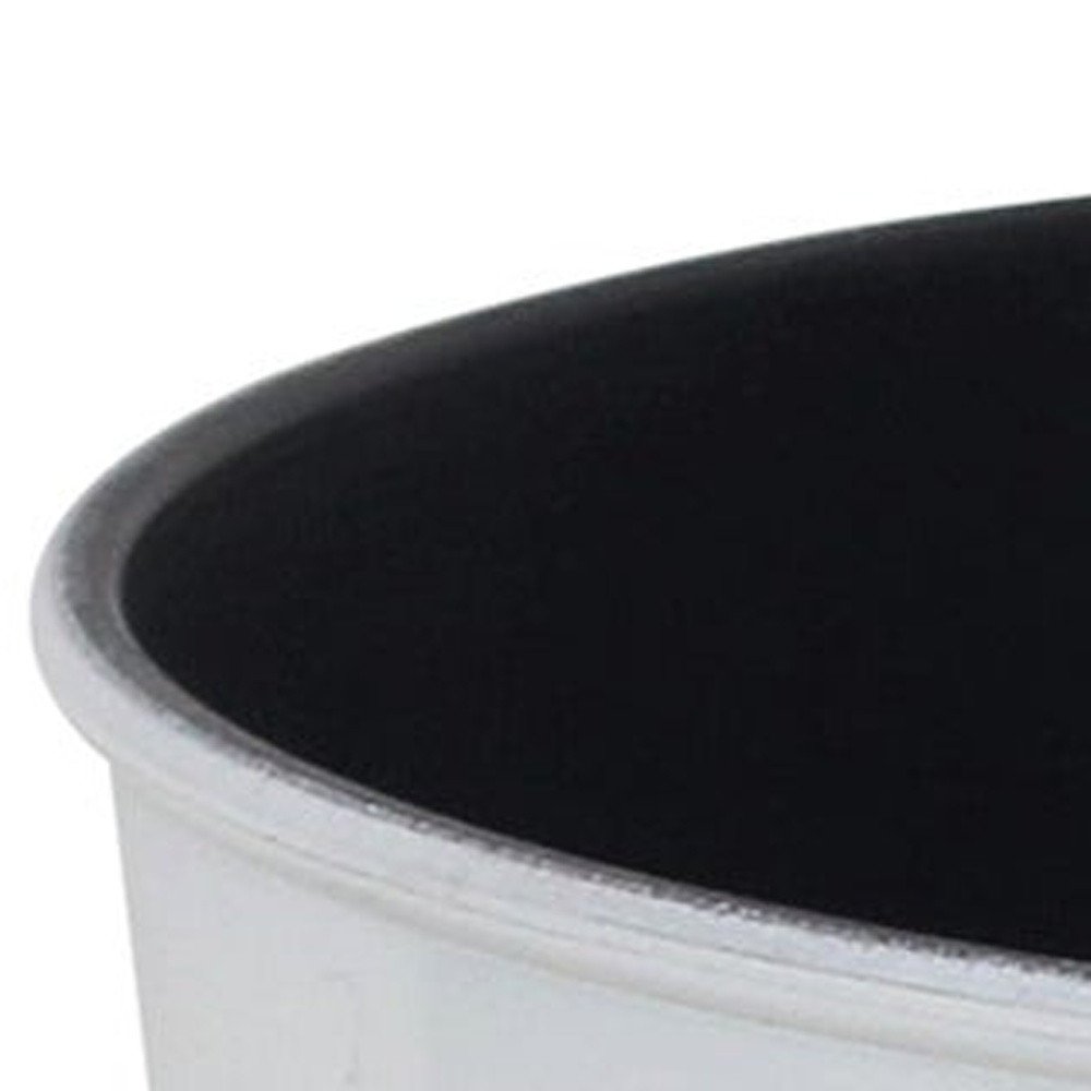 11" White Recycled Plastic Indoor Outdoor Round Pot Planter — view 4