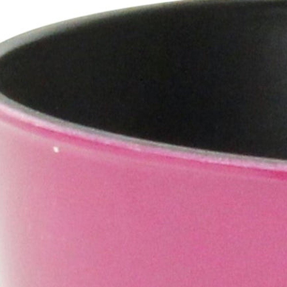 7" Hot Pink Recycled Plastic Indoor Outdoor Round Pot Planter HomeRoots
