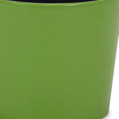 7" Lime Green Recycled Plastic Indoor Outdoor Round Pot Planter HomeRoots