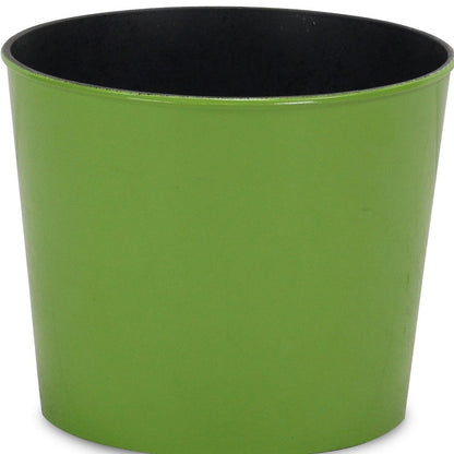 7" Lime Green Recycled Plastic Indoor Outdoor Round Pot Planter HomeRoots