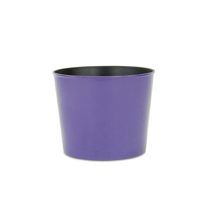 7" Navy Blue Recycled Plastic Indoor Outdoor Round Pot Planter HomeRoots