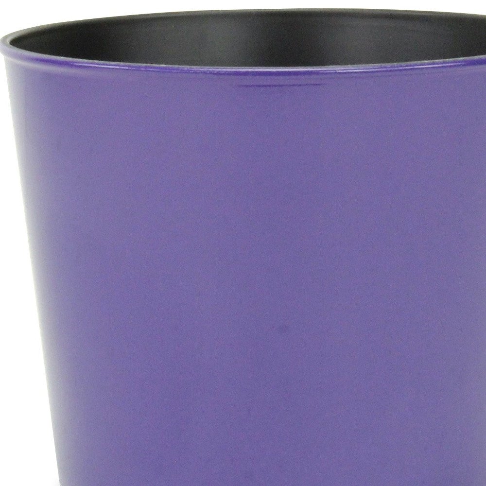 7" Navy Blue Recycled Plastic Indoor Outdoor Round Pot Planter HomeRoots