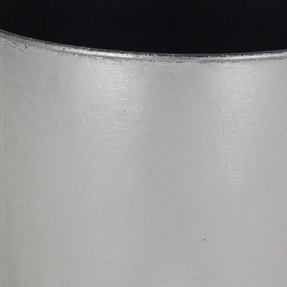 7" Silver Recycled Plastic Indoor Outdoor Round Pot Planter HomeRoots