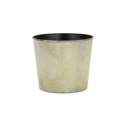 6" Gray Recycled Plastic Indoor Outdoor Round Pot Planter HomeRoots