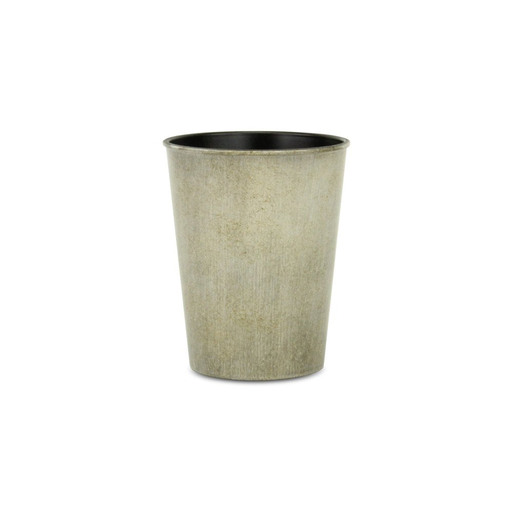 5" Gray Recycled Plastic Indoor Outdoor Round Pot Planter HomeRoots
