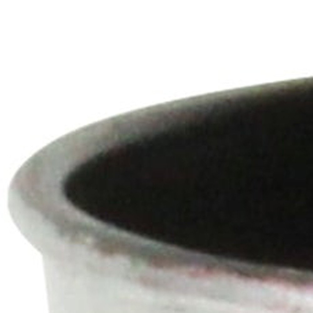 5" Silver Recycled Plastic Indoor Outdoor Round Pot Planter HomeRoots