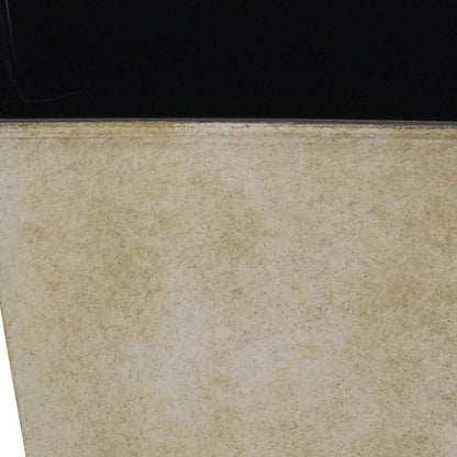 5" Cream Recycled Plastic Indoor Outdoor Square Pot Planter HomeRoots