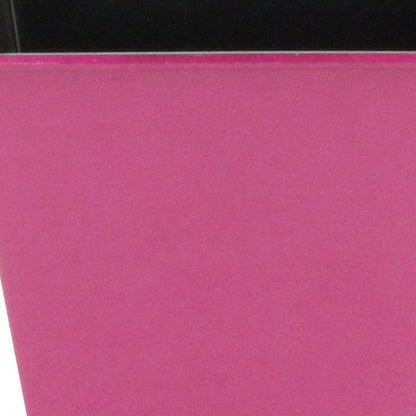 5" Hot Pink Recycled Plastic Indoor Outdoor Square Pot Planter HomeRoots