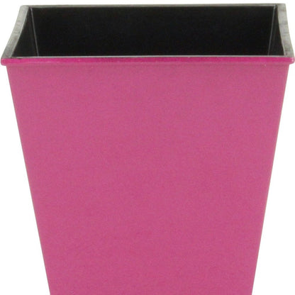 5" Hot Pink Recycled Plastic Indoor Outdoor Square Pot Planter HomeRoots