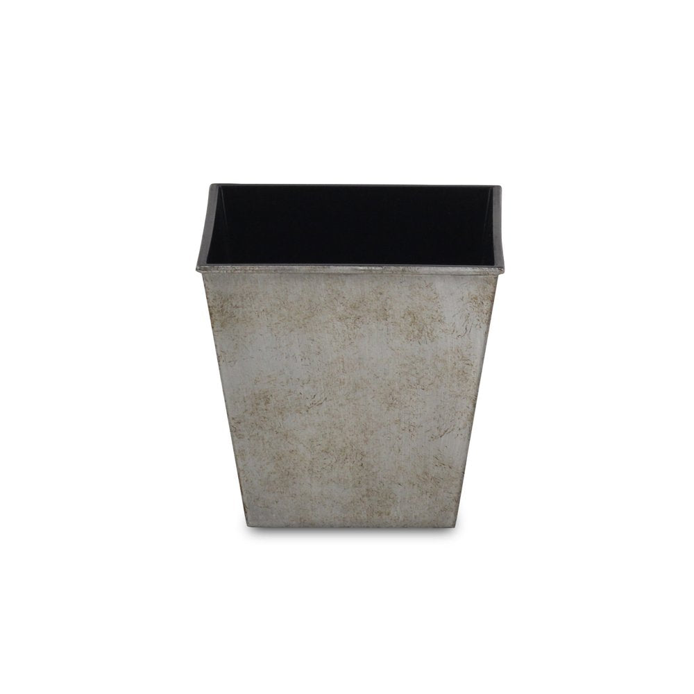 5" Gray Recycled Plastic Indoor Outdoor Square Pot Planter HomeRoots